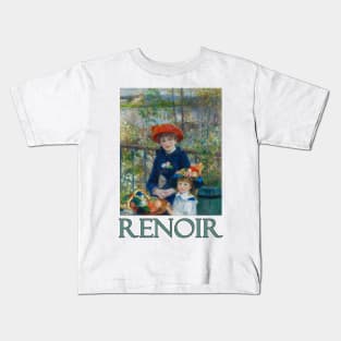 Two Sisters (aka The Terrace) by Pierre-Auguste Renoir Kids T-Shirt